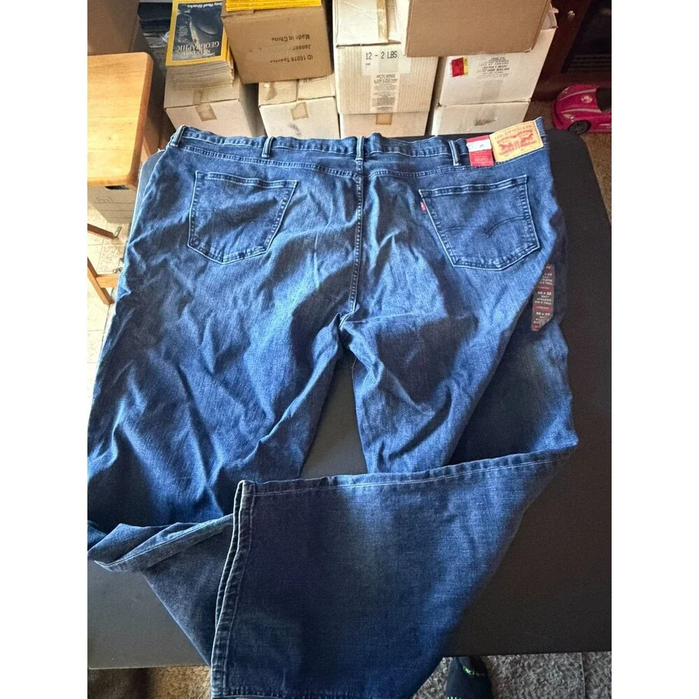 LEVI'S 541 ATHLETIC FIT TAPERED LEG STRETCH JEANS SZ:  60 x 32 NWT